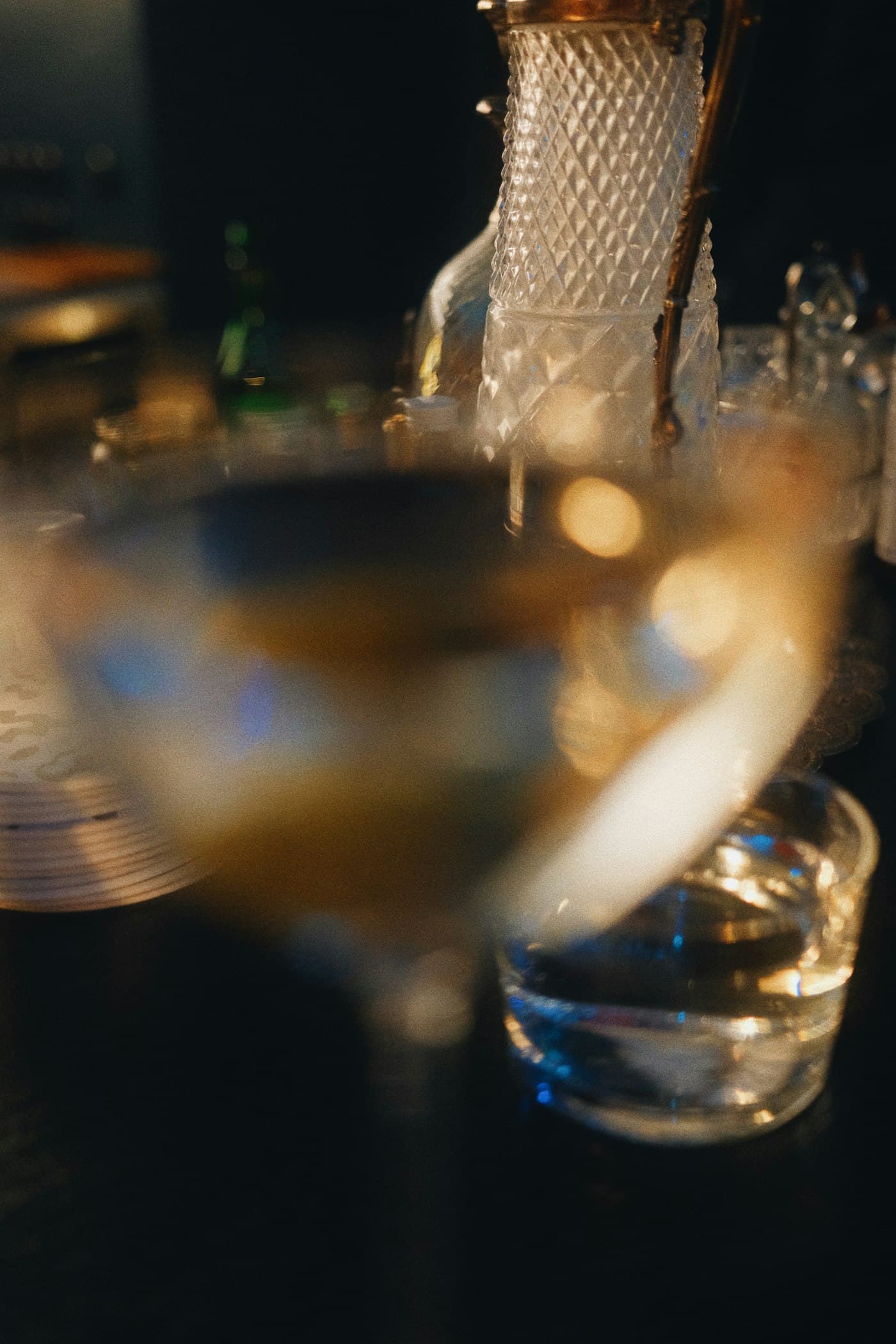 Champagne in candlelight