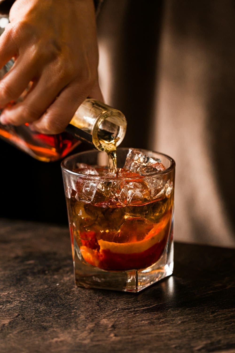 Pouring a nightcap